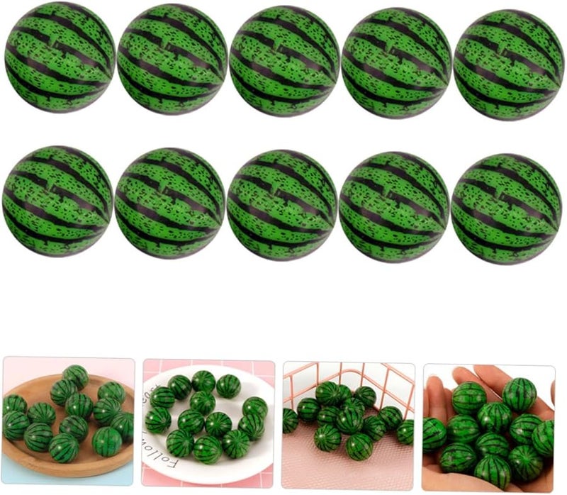 Watermelon Pattern Bouncy Balls 20pcs Safe Jumping Balls For Kids Enhance Coordination Random Color - Image 5